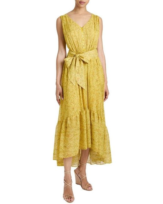 Santorelli Yellow A-Line Dress