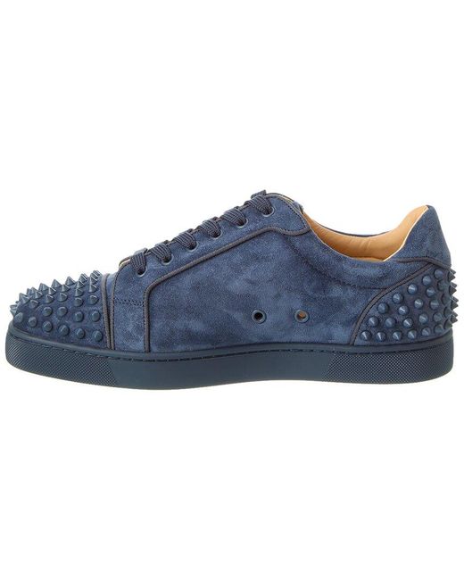 Christian Louboutin Blue Seavaste 2 Orlato Suede Sneaker for men