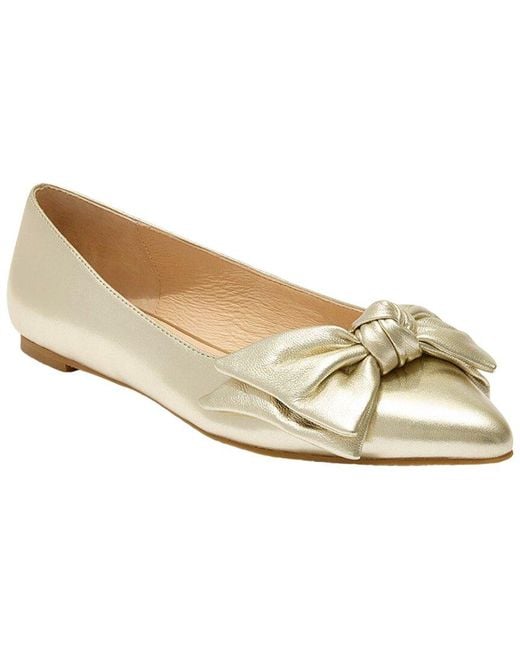 Jack Rogers White Debra Leather Ballet Flat