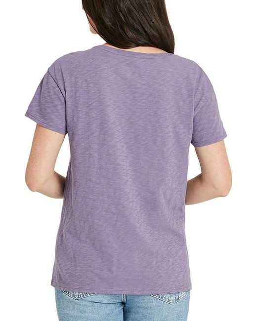 Life Is Good. Purple Slub T-Shirt