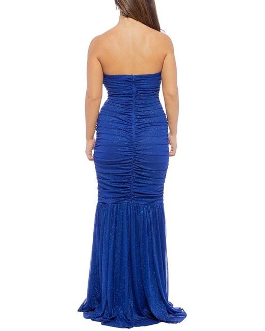 Jump Apparel Blue Embellished Maxi Dress