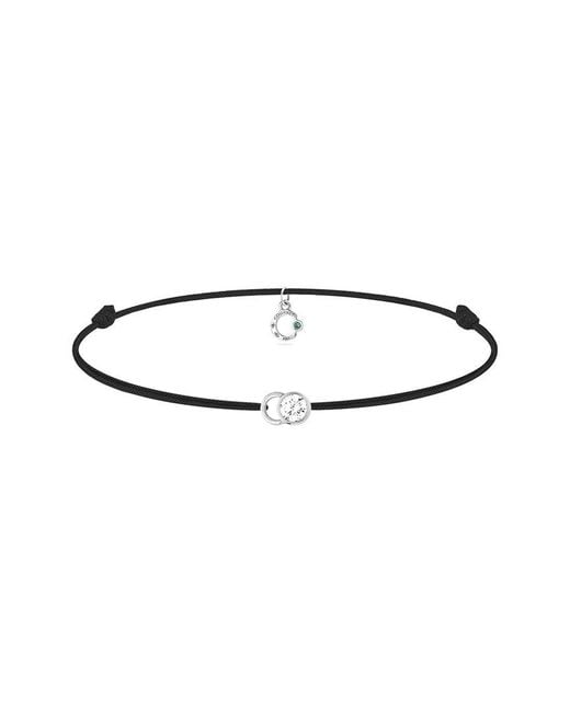 COURBET White 18K 0.15 Ct. Tw. Lab Grown Diamond Let's Commit Bracelet