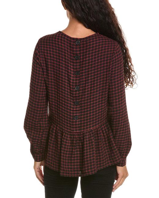 Beach Lunch Lounge Brown Beachlunchlounge Mila Plaid Top