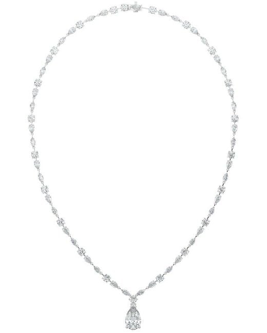 Sabrina Designs Lab Grown Diamonds Metallic 14K 20.76 Ct. Tw. Lab-Grown Diamond Drop Necklace