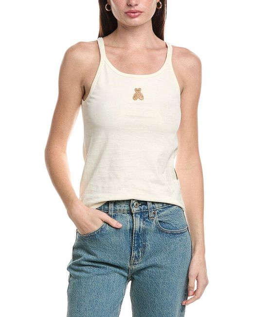 Palm Angels Blue Bear Tank Top
