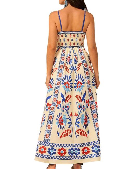 AMINA GLAM White Midi Dress