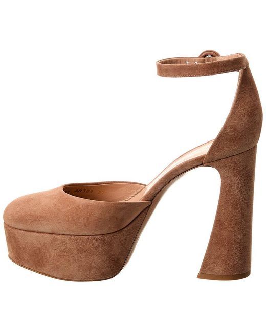 Gianvito Rossi Brown Holly Suede D'orsay