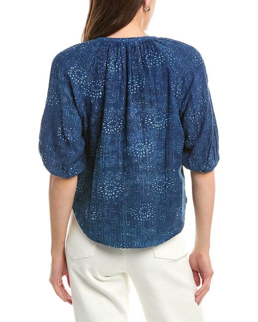 Faherty Brand Blue Seacliff Top