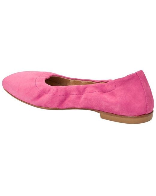Jack Rogers Pink Santa Leather Ballet Flat