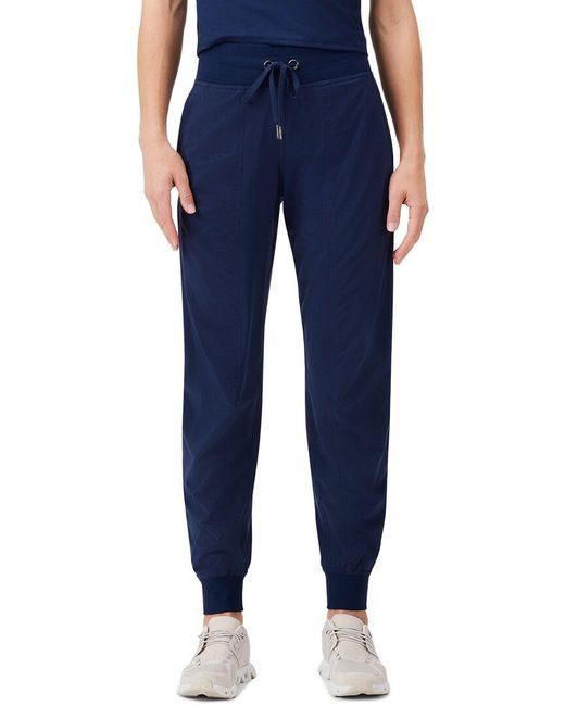 NIC+ZOE Blue Tech Stretch Ruched Jogger