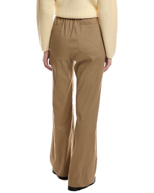 Rag & Bone Natural Logan Linen-Blend Beach Pant