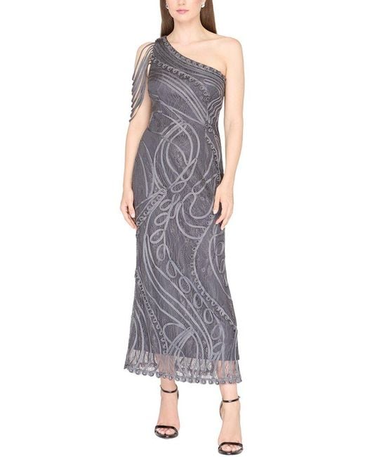 JS Collections Purple Sunny Cocktail Dress