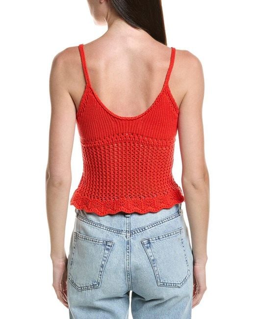 Saltwater Luxe Red Sweater Tank Top