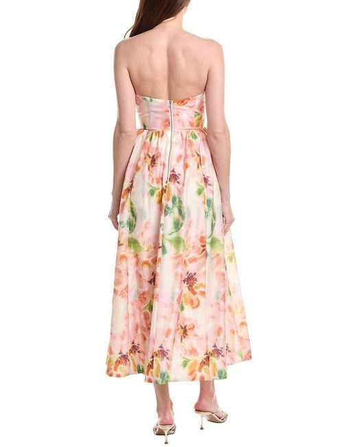 Bardot Pink Lola Corset Midi Dress