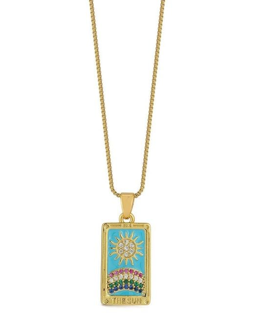 Sphera Milano Metallic 18K Plated Cz Necklace