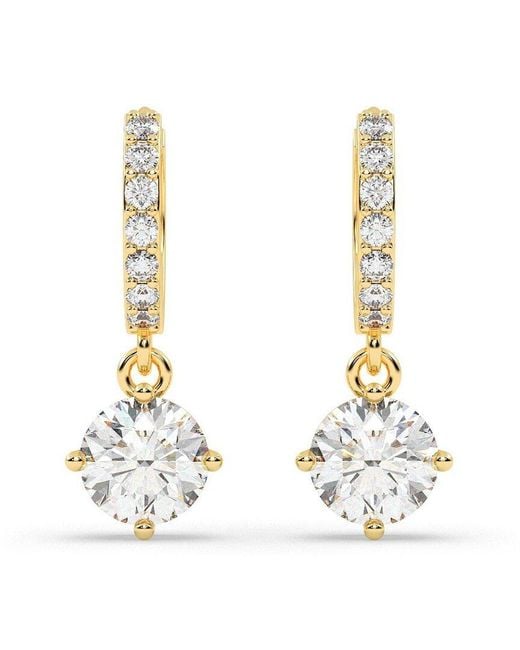 Lab Grown Diamonds Metallic 14K 1.25 Ct. Tw. Lab-Grown Diamond Earrings