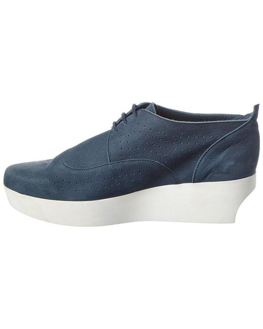 Arche Blue Furbye Leather Flat