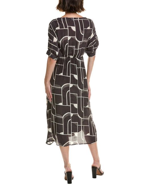Velvet By Graham & Spencer Black Elise Midi Dress