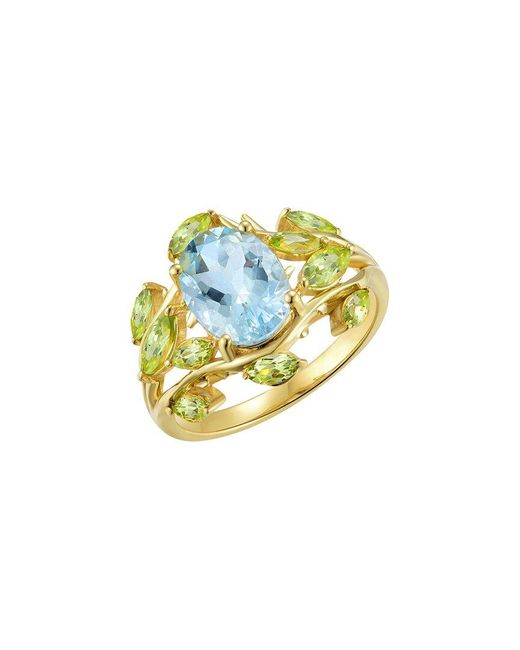 Kai Fine Jewelry Blue 14K 2.60 Ct. Tw. Gemstone Cocktail Ring
