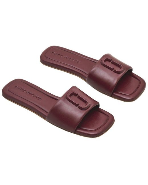 Marc Jacobs Purple The J Marc Leather Sandal