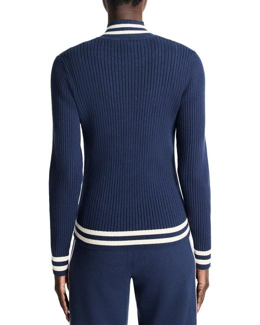 NIC+ZOE Blue Cool Down Track Jacket