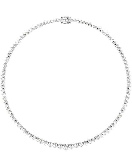 Lab Grown Diamonds Metallic 14K 20.00 Ct. Tw. Lab-Grown Diamond Riviera Necklace
