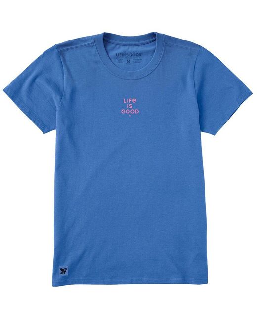 Life Is Good. Blue Crusher T-Shirt