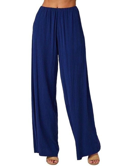 Bella Dahl Blue Clean Wide Leg Pant