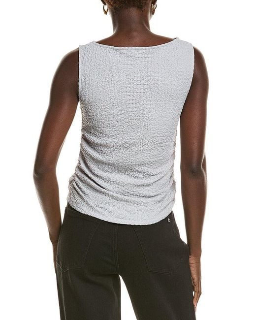 Rag & Bone Gray Crinkle Tank