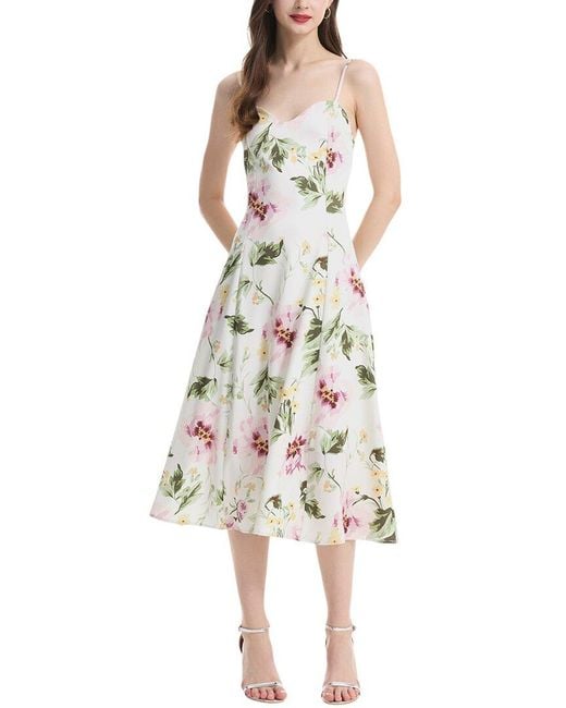 Kaimilan White Midi Dress