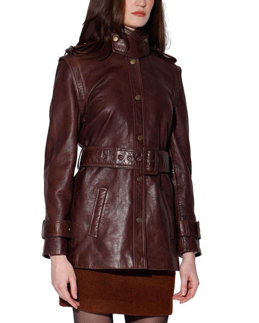 Walter Baker Red Imani Leather Jacket