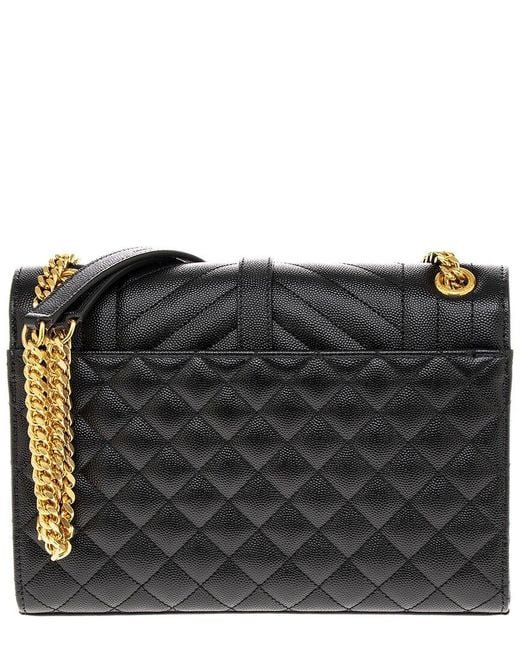 Saint Laurent Black Sunset Medium Leather Shoulder Bag