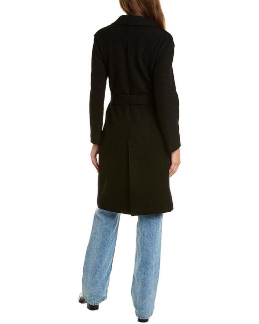 Cinzia Rocca Black Wool Coat