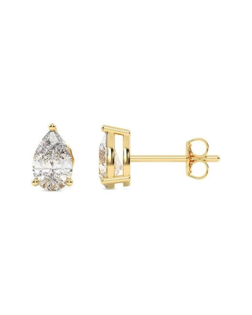 Lab Grown Diamonds Metallic 14K 2.00 Ct. Tw. Lab-Grown Diamond Earrings
