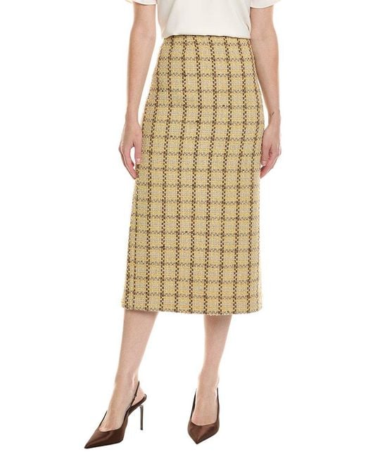 Lafayette 148 New York Natural Maxi Pencil Skirt