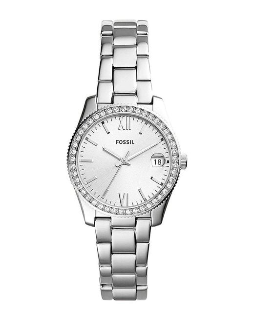 Fossil White Scarlette Watch