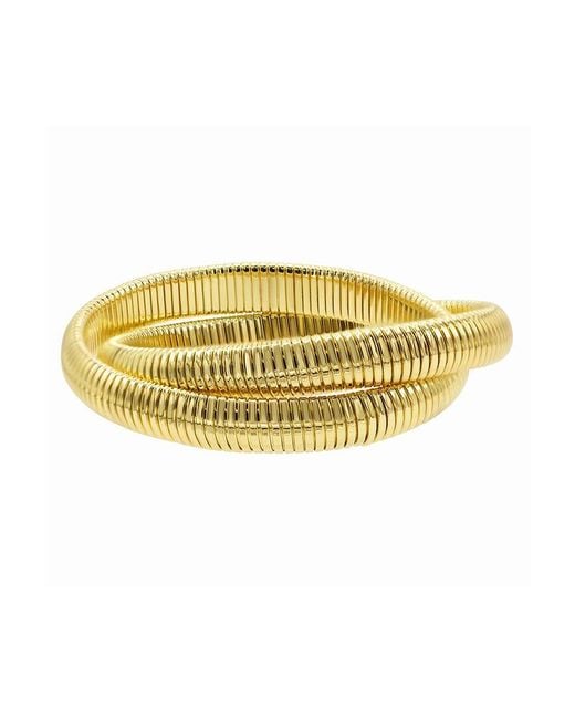 Adornia Yellow 14k Plated Statement Bracelet