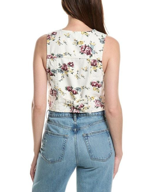 Rolla's Blue Morgan Floral Vest