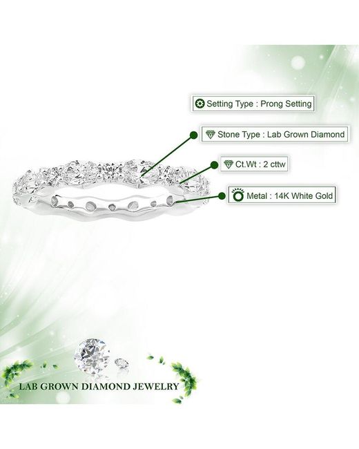 Amairah White 14K 2.00 Ct. Tw. Lab-Grown Diamond Eternity Ring