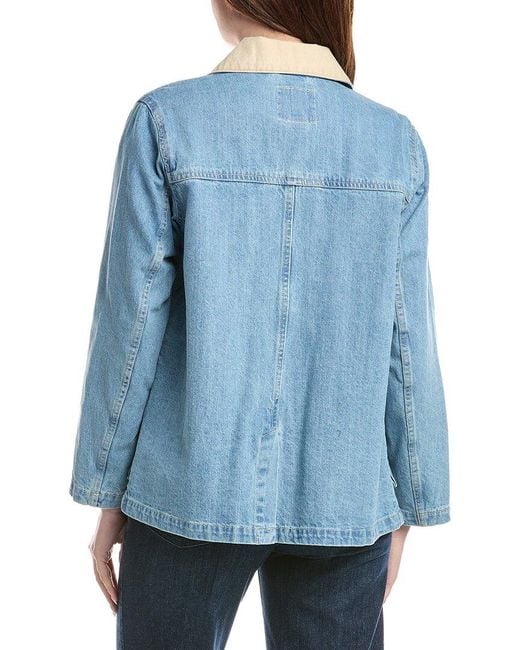 Sam Edelman Blue Washed Denim Jacket