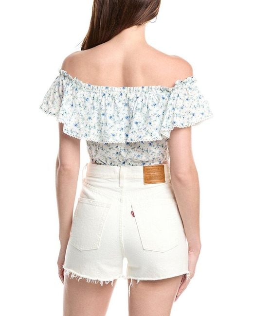 Brook + Lynn Blue Top