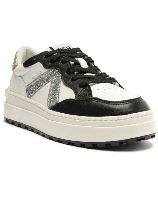 SCHUTZ SHOES White St Bold Leather Sneaker