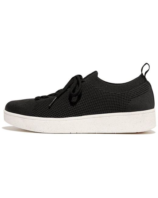 Fitflop Black Rally Multi-Knit Sneaker