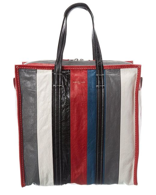 Balenciaga Bazar Medium Leather Shopper Tote in Black for Men | Lyst