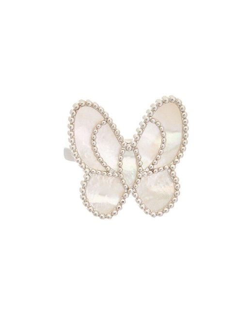 Juvell White 18k Plated Pearl Cz Ring