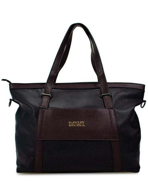 Badgley Mischka Black Anna Xl Weekend Tote