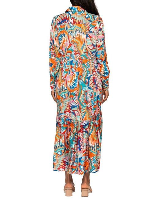 Tolani Blue Dory Midi Dress