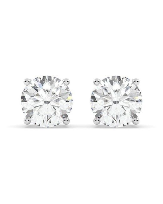 Lab Grown Diamonds Metallic 14K 2.00 Ct. Tw. Lab-Grown Diamond Earrings