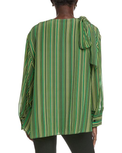 Akris Green Silk Blouse