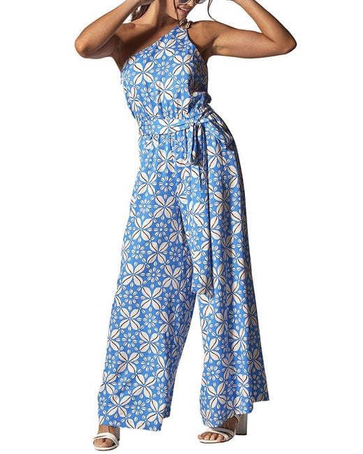 Tori Richard Blue Libby Jumpsuit
